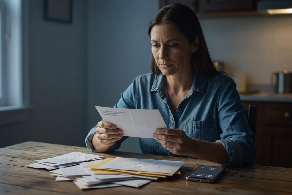 Consumer reviewing fair debt collection practices rights under the FDCPA