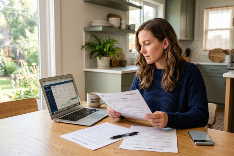 Person reviewing legitimate lender alternatives on a laptop to avoid loan scams