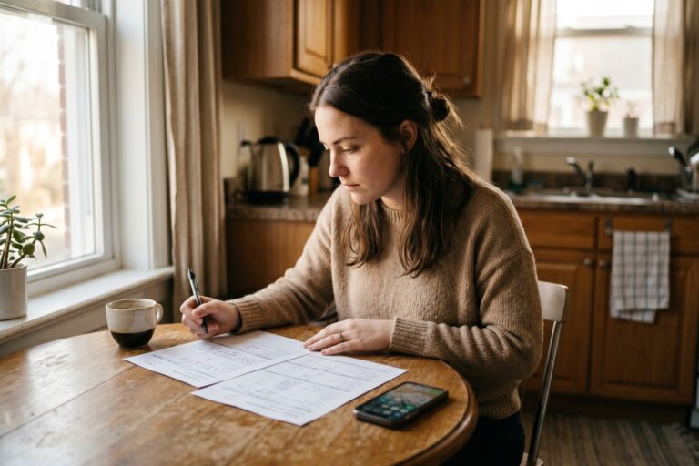 Side-by-side comparison of a microloan application form and a payday loan cash advance on a desk