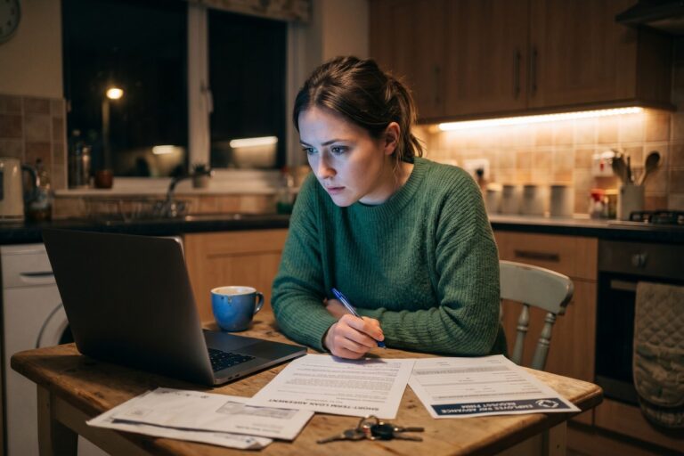 Side-by-side comparison of payday loan vs salary advance options for emergency cash