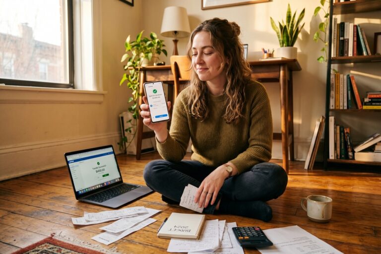 Remote worker managing emergency cash with irregular income and no local bank access