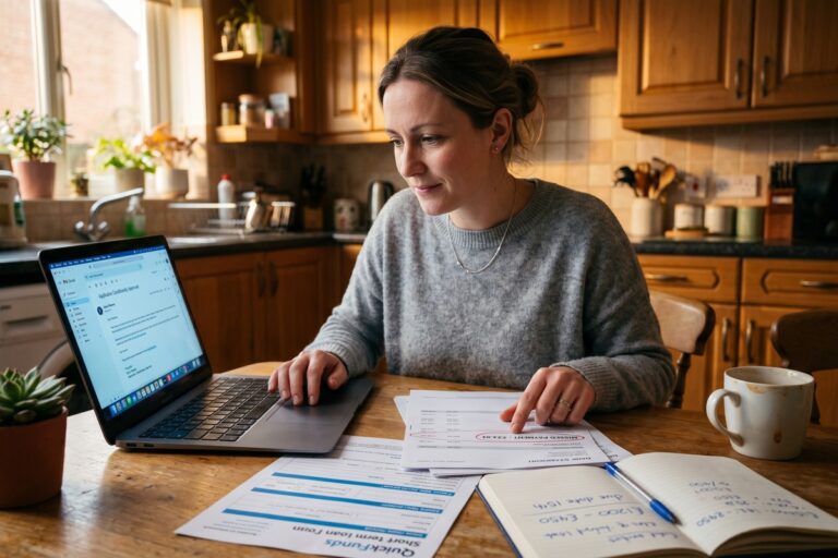 Borrower reviewing short-term loan options despite a recent late payment on credit history