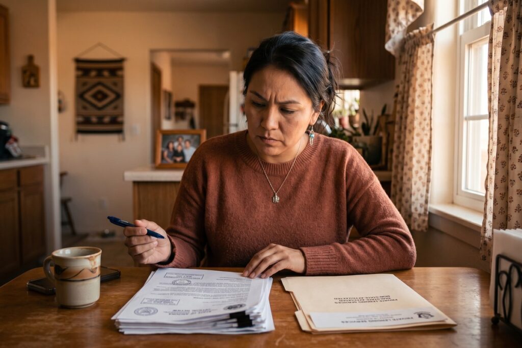 Borrower comparing tribal loans vs state-licensed lenders on a laptop in 2026