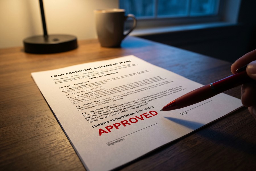 Checklist showing how to verify a lender's license and spot emergency loan scam red flags
